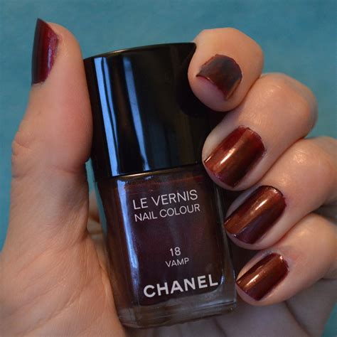 chanel le vernis nail colour in vamp|chanel nail polish afterglow.